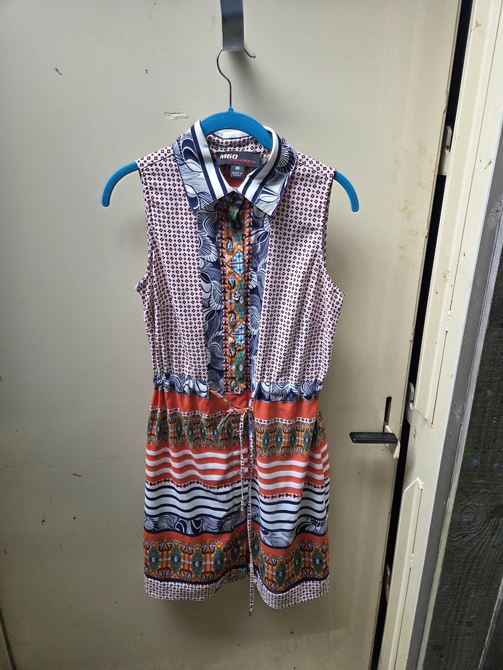Miss Sixty Multicolor Patterned Button-Up Shirt